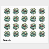 Forel Illustratie Ronde Sticker (Vel)