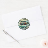 Forel Illustratie Ronde Sticker (Envelop)