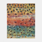 Forel in beek vissen fleece deken (Voorkant)