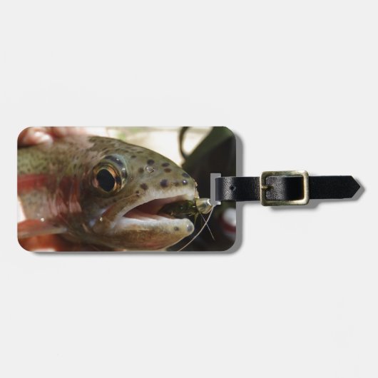 Forel in handen bagagelabel (Voorkant horizontaal)