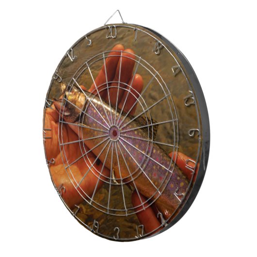 forel in handen dartbord (Voorkant Rechts)