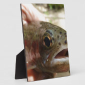 Forel in handen fotoplaat (Zijkant)