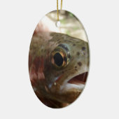 Forel in handen keramisch ornament (Links)