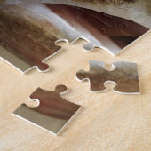 Forel in handen legpuzzel (Zijkant)