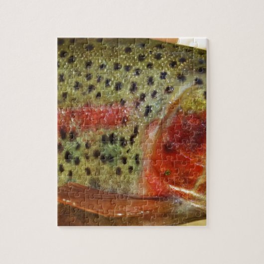 Forel in handen legpuzzel (Verticaal)