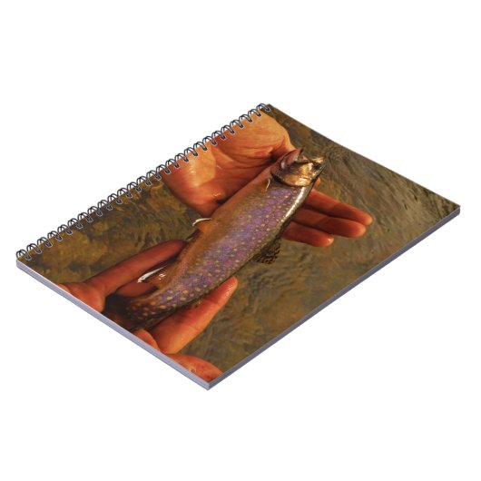 forel in handen notitieboek (Linkerzijde)