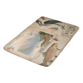 forel in het meer Lodge Fly Fishing Trout Fish Mo Badmat (Gekanteld)