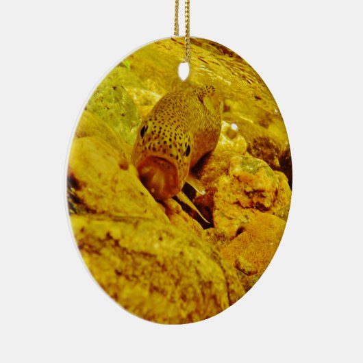 Forel in stroom keramisch ornament (Rechts)