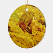 Forel in stroom keramisch ornament (Links)