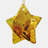 Forel in stroom keramisch ornament (Links)