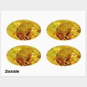 Forel in stroom ovale sticker (Vel)