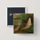 Forel in Winchester Vierkante Button 5,1 Cm (Voorkant /achterkant)