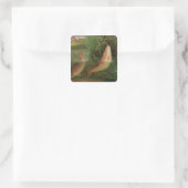 Forel in Winchester Vierkante Sticker (Tas)