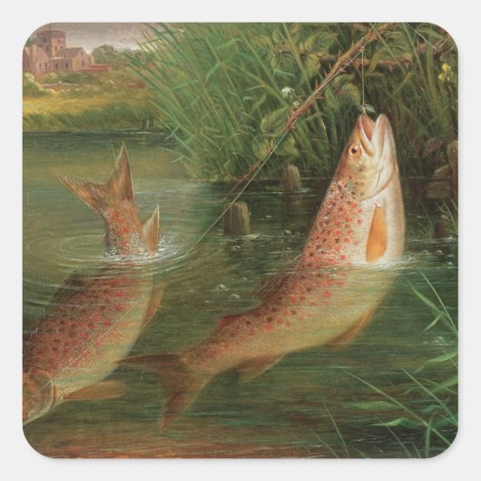 Forel in Winchester Vierkante Sticker (Voorkant)