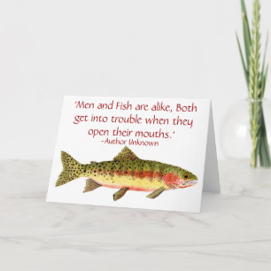 Forel Kaart met Grappig Gezegde