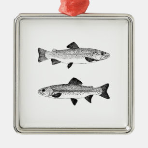 forel kunst metalen ornament