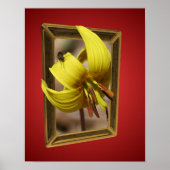 Forel Lily Flower Out of Bounds Art Poster (Voorkant)