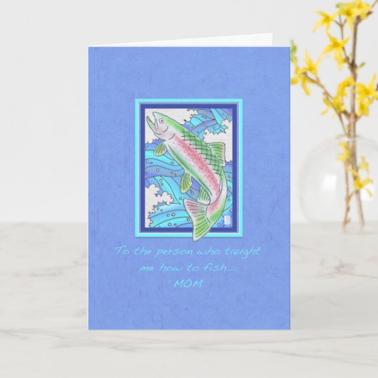 Forel naar moederdag moeder kaart (Gele Bloem)