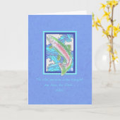 Forel naar zondag kaart (Gele Bloem)