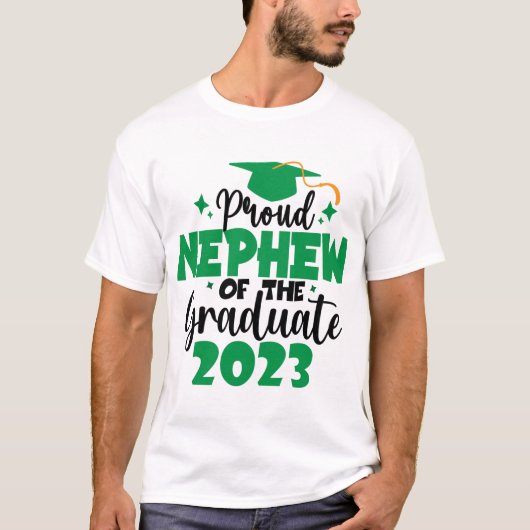 Forel NEPHEW van een klasse van 2023 Afstuderen Fu T-shirt (Voorkant)