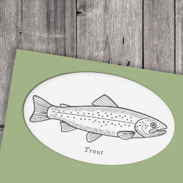 forel ovale sticker