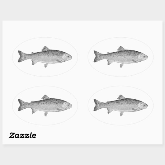  forel ovale sticker (Vel)