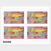 forel rechthoekige sticker (Vel)