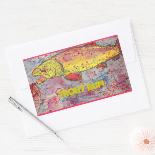 forel rechthoekige sticker (Envelop)