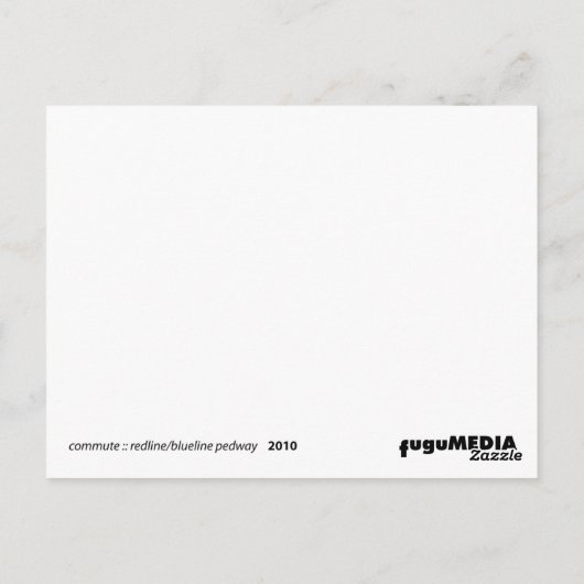 forel : rode lijn/blauwlijnbaan briefkaart (Achterkant)