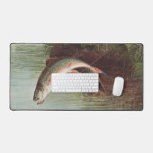 Forel springend over een rivier door S.A. Kilbourn Bureaumat (Keyboard & Muis)