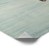 Forel springend uit water door S.A. Kilbourne Vint Poster (Hoek)