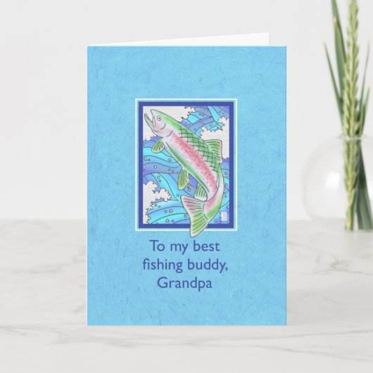 Forel van kind naar opa verjaardag kaart (Voorkant)