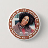 Forel van onze Afstuderen 20XX | Foto Afstuderen Ronde Button 5,7 Cm (Voorkant)