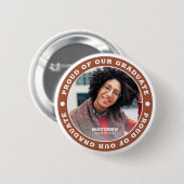 Forel van onze Afstuderen 20XX | Foto Afstuderen Ronde Button 5,7 Cm (Voorkant /achterkant)