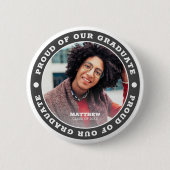 Forel van onze Afstuderen 20XX | Foto Afstuderen Ronde Button 5,7 Cm (Voorkant)