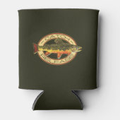 forel van visser blikjeskoeler (Voorkant)