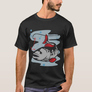 Forel vis haak t-shirt