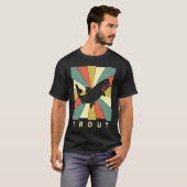  forel visretrostijl t-shirt (Voorkant volledig)