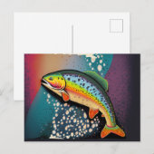 Forel Vissen Aanpasbare Natuur Liefhebber’s Briefkaart (Voorkant / Achterkant)