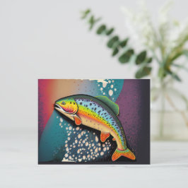 Forel Vissen Aanpasbare Natuur Liefhebber’s Briefkaart