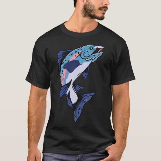 Forel Vissen Illustratie T-shirt (Voorkant)