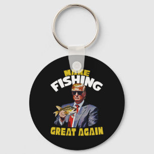 Forel vissen Maak vissen weer geweldig Trump Won 2 Sleutelhanger