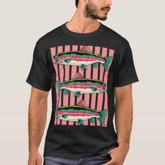 Forel Vissen Mooie Kleurrijke Regenboog Forel Vis T-shirt