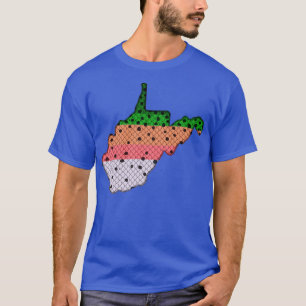 Forel vissen Regenboogforel Patroon West Virginia T-shirt