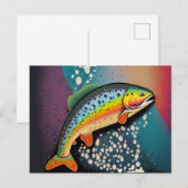 Forel Vissen Vissen Briefkaart (Voorkant / Achterkant)