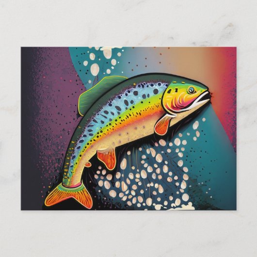 Forel Vissen Vissen Briefkaart (Voorkant)