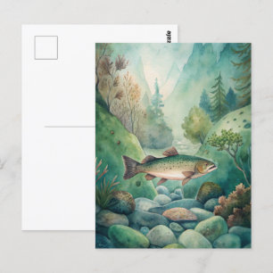 Forel Vissen Vissen Briefkaart