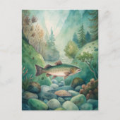 Forel Vissen Vissen Briefkaart (Voorkant)