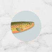 Forel Vissen Visser Verjaardag Confetti (Kleine voorkant)