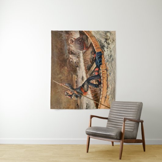 “Forel vissen” Westerse kunst van Frank Feller Wandkleed (In situ)